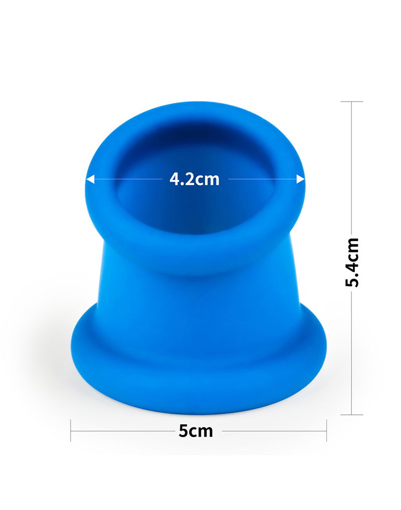 LoveToy Pinnacle Pro Tapered Squeeze Stretcher Blauw - Afbeelding 5