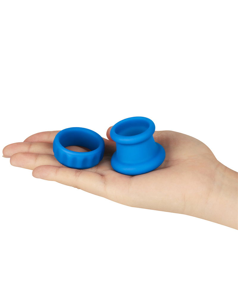 LoveToy Pinnacle Pro Twin Flex Stretcher Blauw - Afbeelding 9