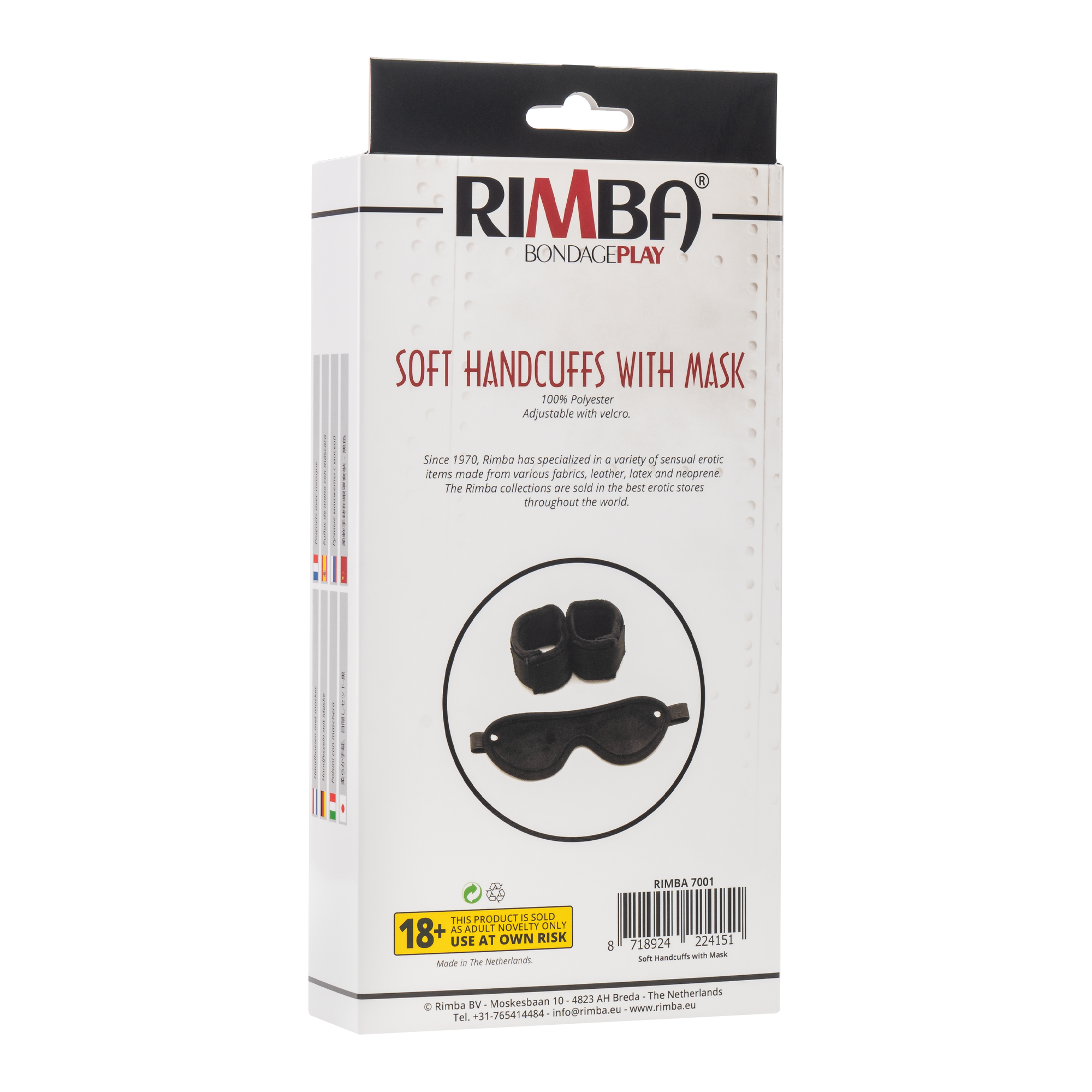 soft Bondage klitteband boeien met masker - Afbeelding 8
