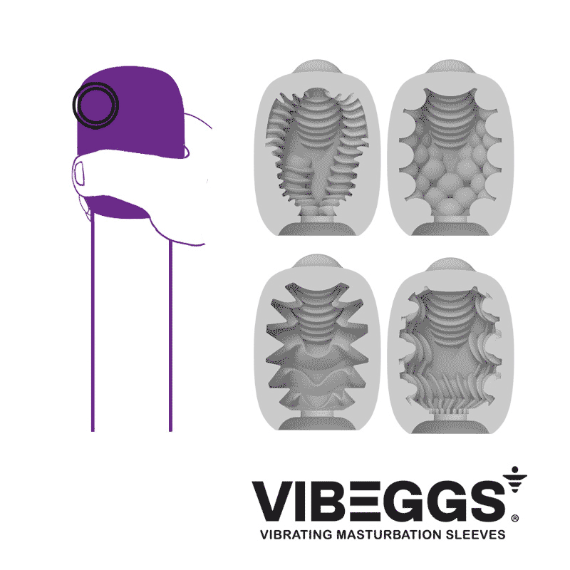 VIBEGGS Twisty Tongues Vibrerende Masturbatie Sleeve Wit - Afbeelding 11