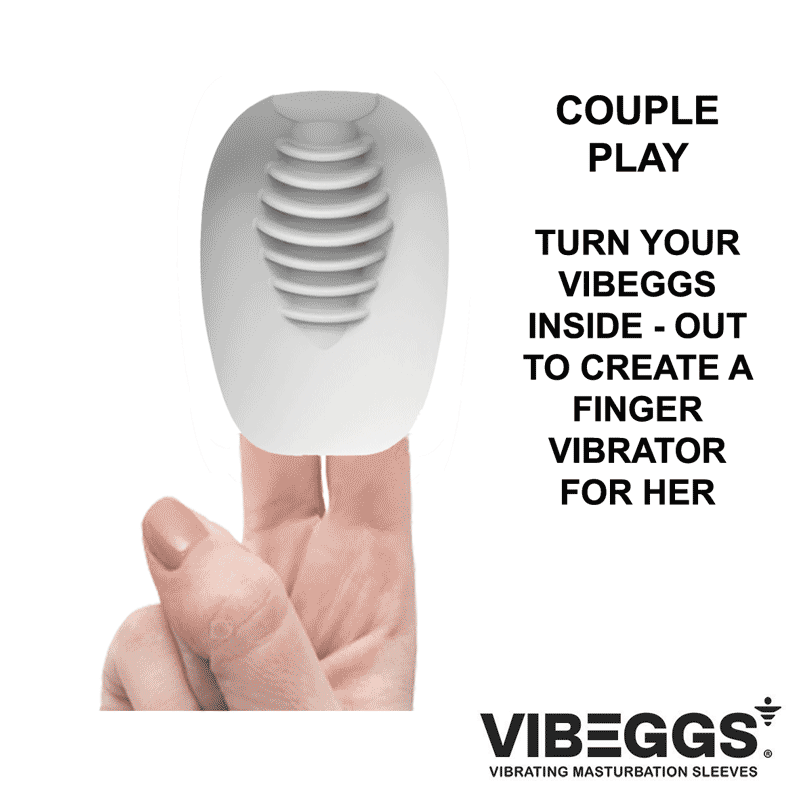 VIBEGGS Twisty Tongues Vibrerende Masturbatie Sleeve Wit - Afbeelding 12