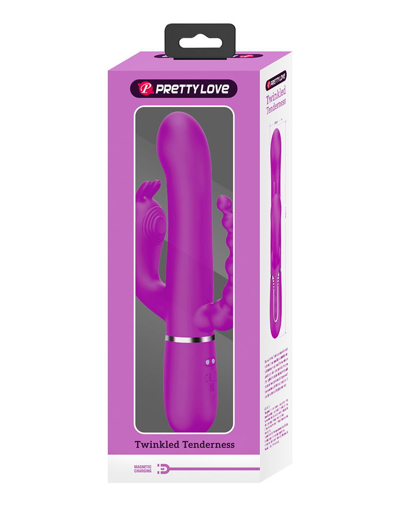 Pretty Love Cammy Triple Vibrator Paars - Afbeelding 8
