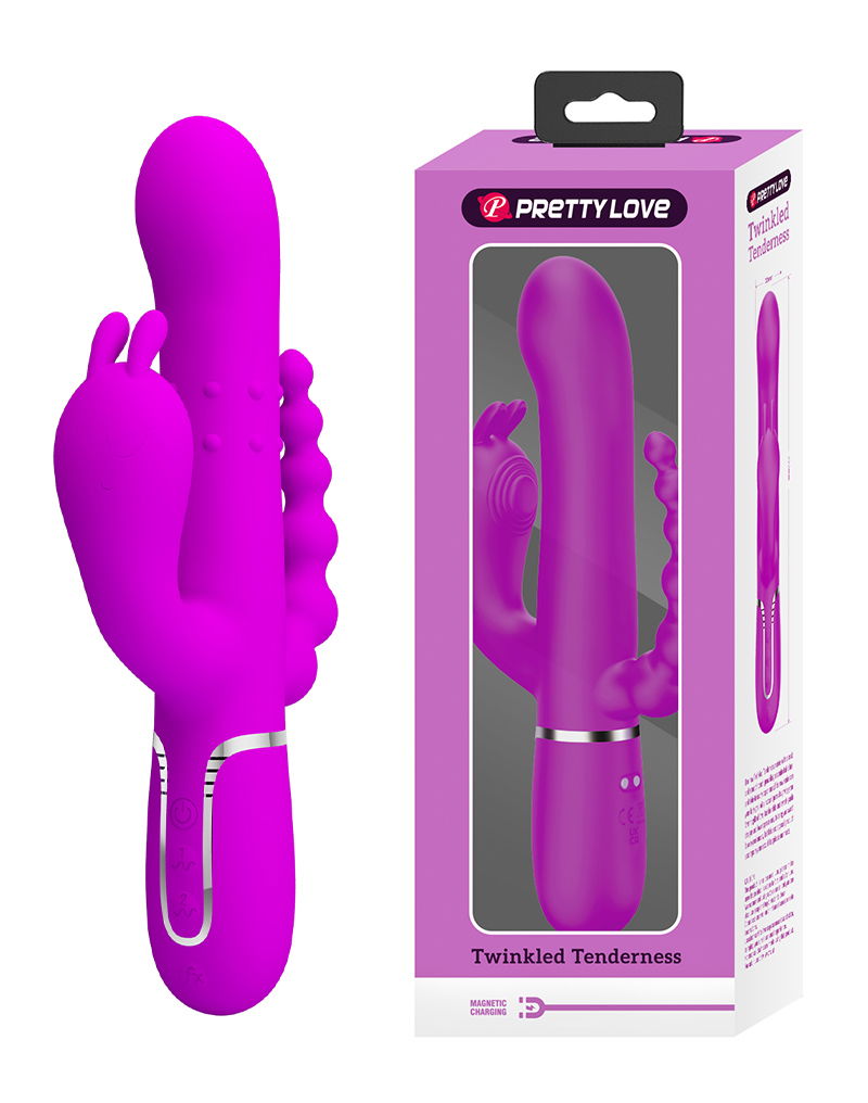 Pretty Love Cammy Triple Vibrator Paars - Afbeelding 2