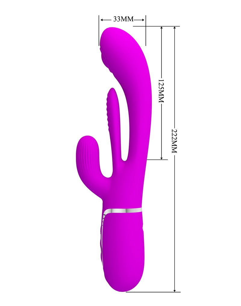 Pretty Love Shania Thrusting Rabbit Vibrator Paars - Afbeelding 9