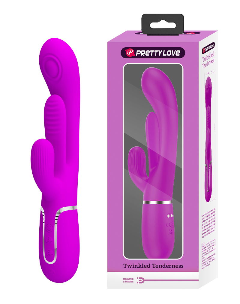 Pretty Love Shania Thrusting Rabbit Vibrator Paars - Afbeelding 2