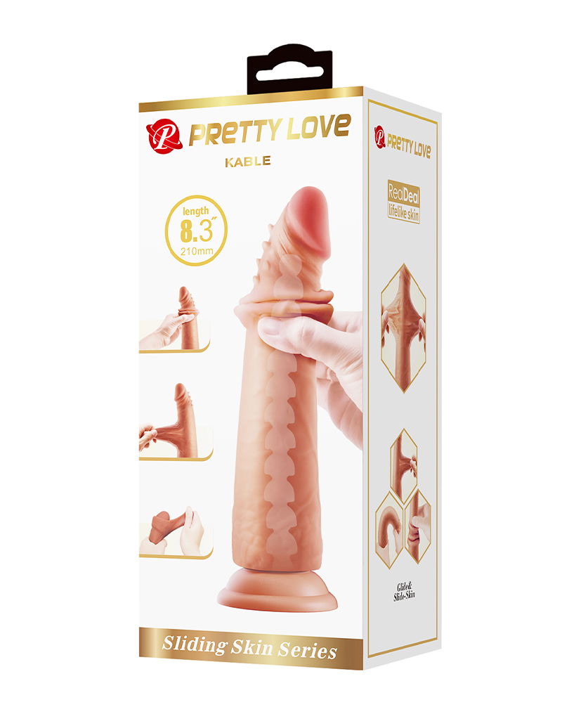 Pretty Love Kable Sliding Skin Realistische Dildo 21 cm - Afbeelding 9