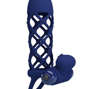 Giann Vibrerende Cock Sleeve Donkerblauw