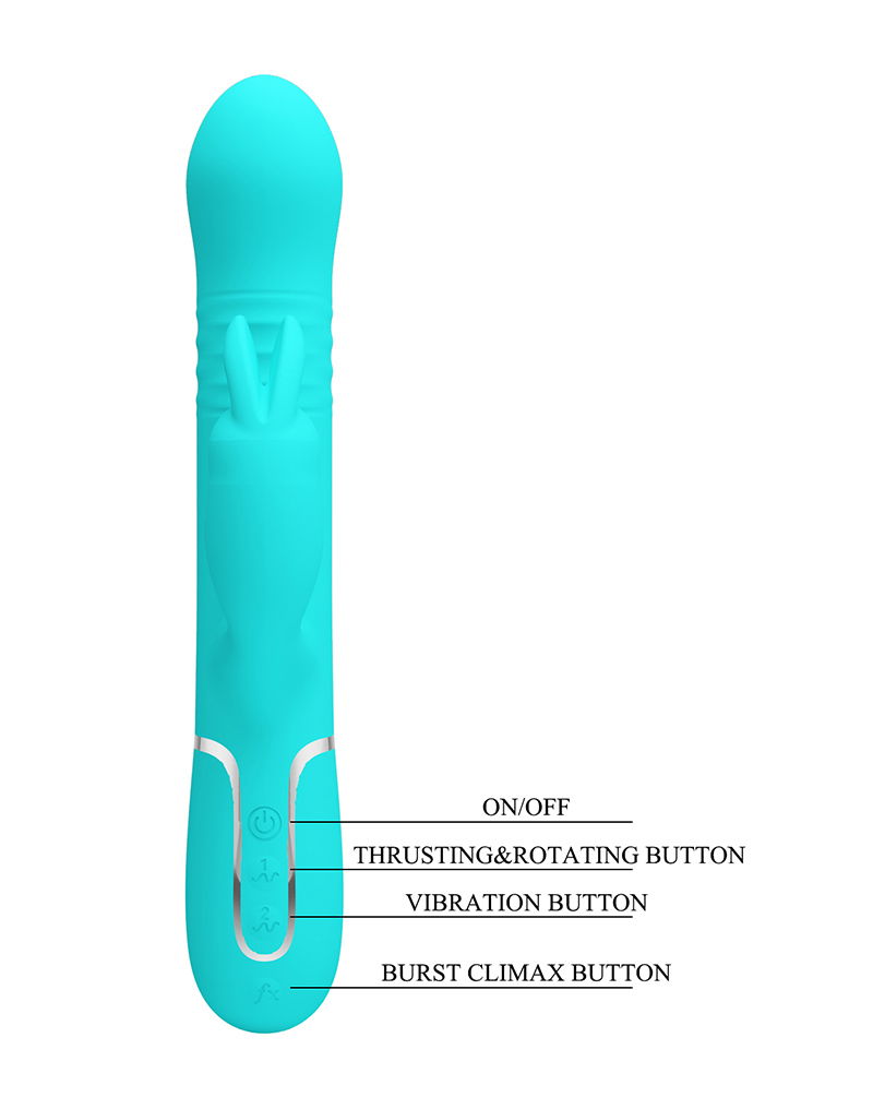 Coale Rabbit Vibrator Groen - Afbeelding 9