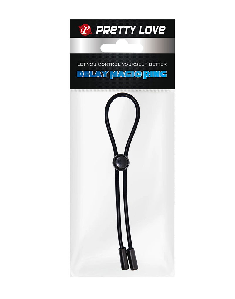 Pretty Love Magic Lasso Cock Ring Zwart - Afbeelding 7