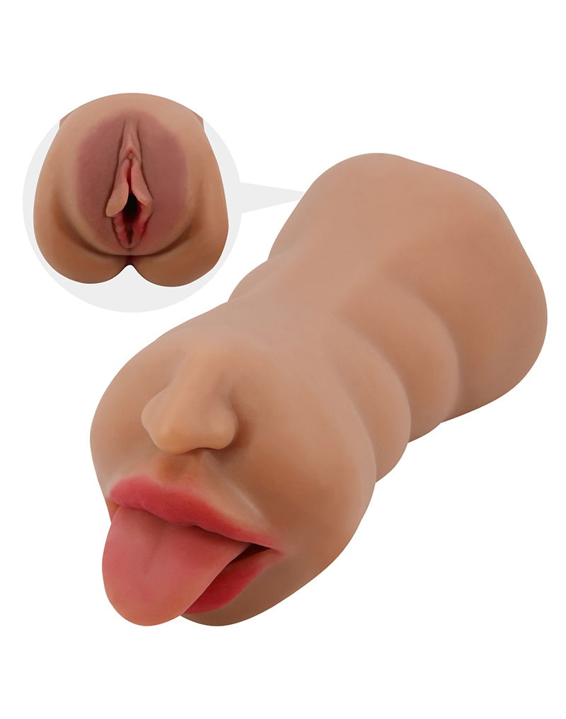 Sarah Premium Dual Channel Masturbator Bruin