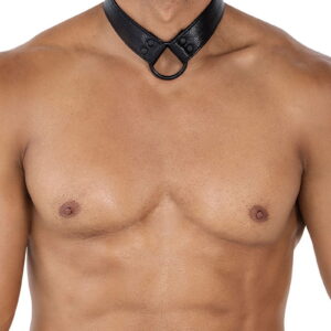 BL4CK by C4M – C-Ring Halsband – Zwart