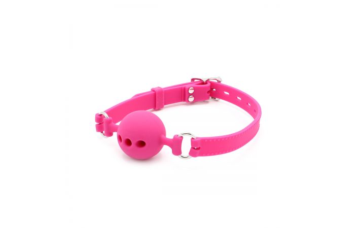Ball gag with Holes pink - Afbeelding 2
