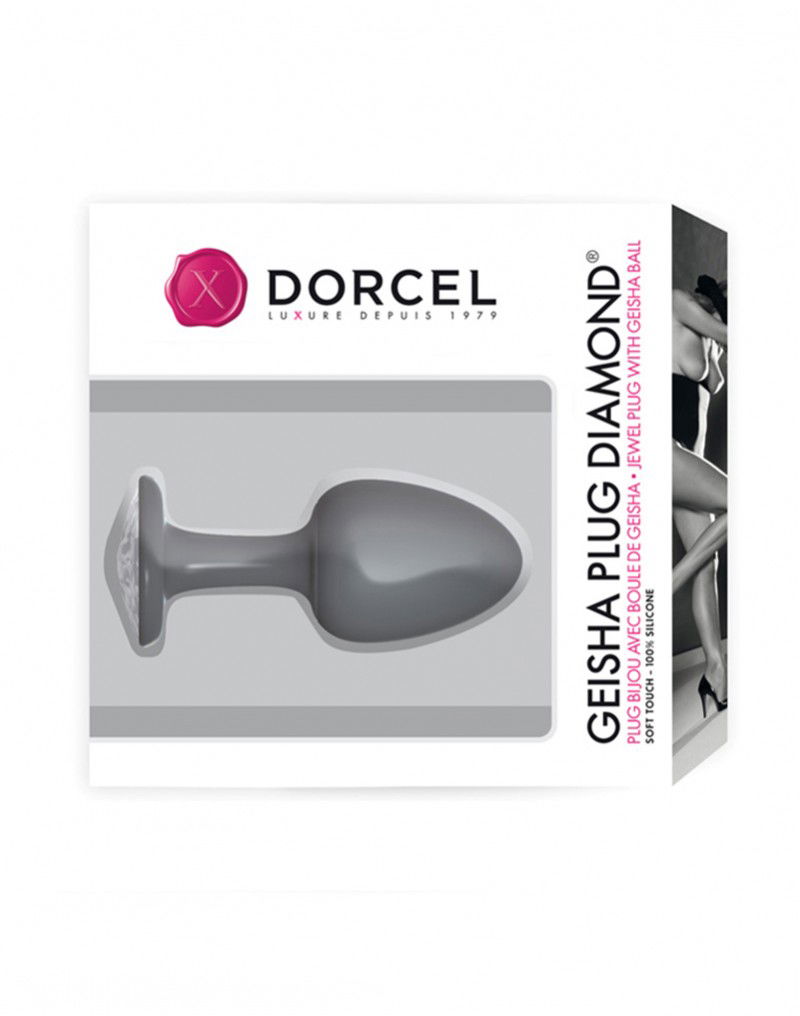 Dorcel Geisha Plug met Diamant M wit - Afbeelding 2