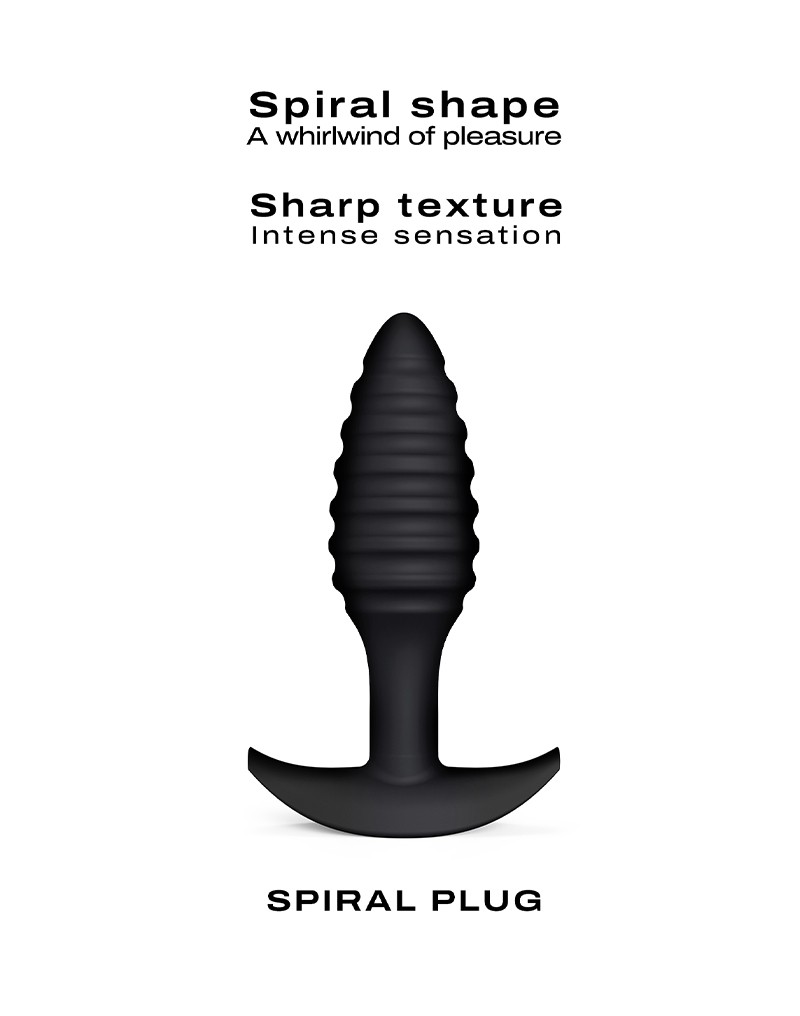 Dorcel Spiral Plug Butt Plug Zwart - Afbeelding 4