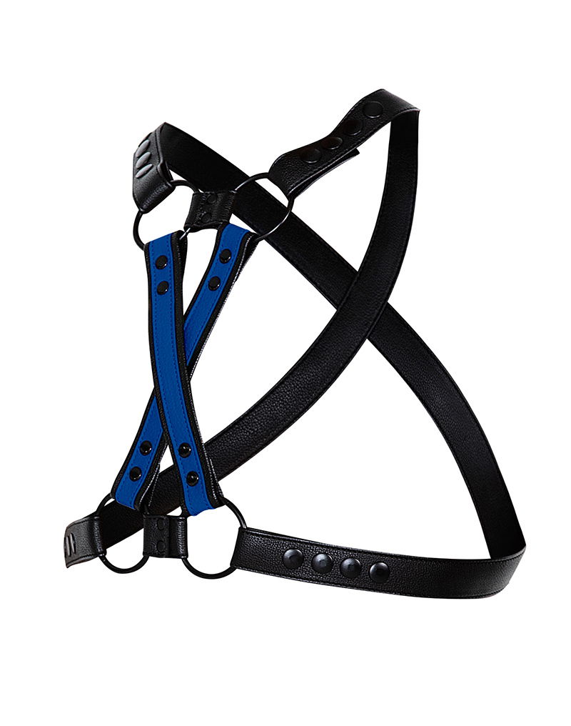 H4RNESS by C4M - 4WAY Harnas - Stralend Blauw - Afbeelding 10