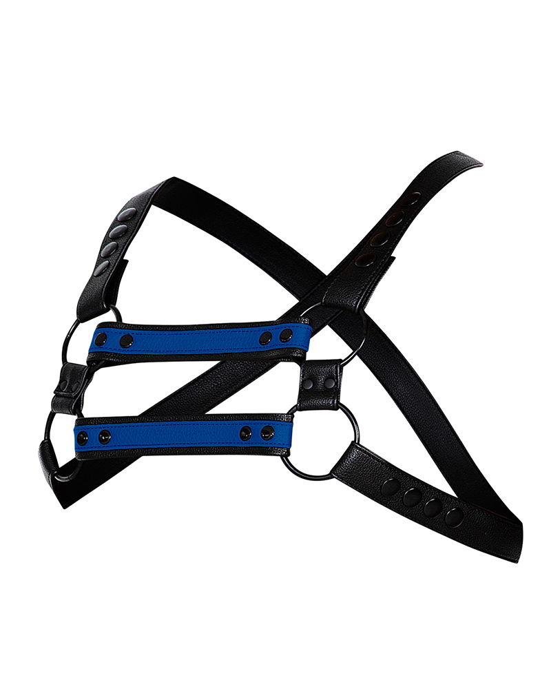 H4RNESS by C4M - 4WAY Harnas - Stralend Blauw - Afbeelding 8