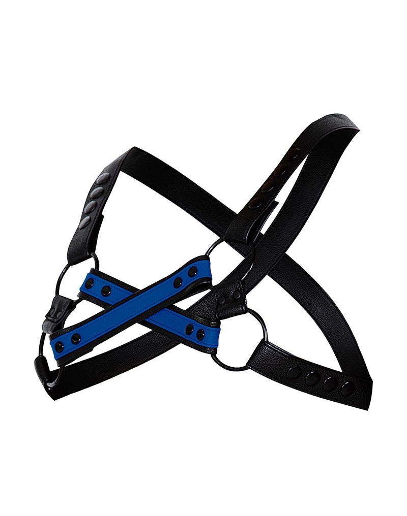 H4RNESS by C4M - 4WAY Harnas - Stralend Blauw - Afbeelding 9