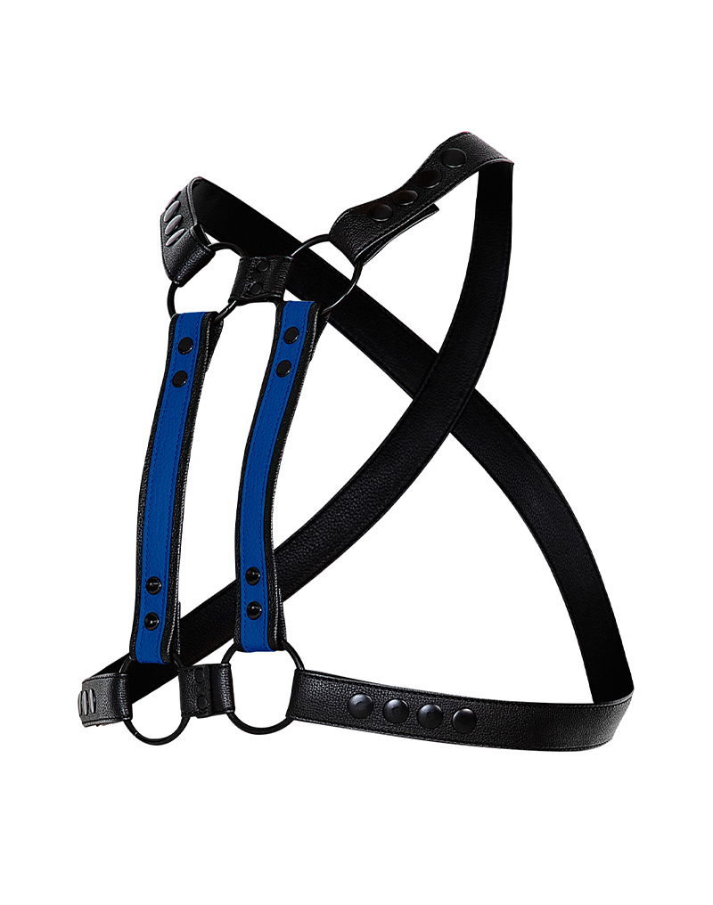 H4RNESS by C4M - 4WAY Harnas - Stralend Blauw - Afbeelding 12