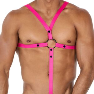 H4RNESS by C4M – C-Ring Gekruist Harnas – Roze