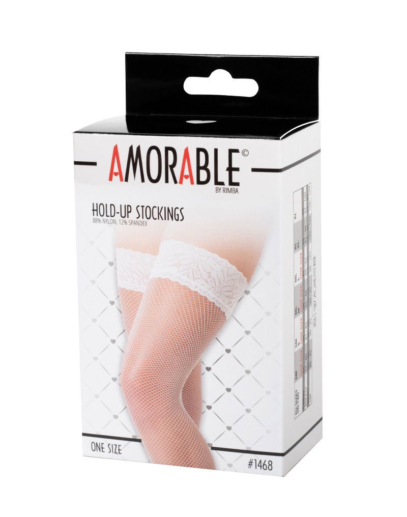 Amorable by Rimba Hold-Up Netkousen Wit - Afbeelding 2