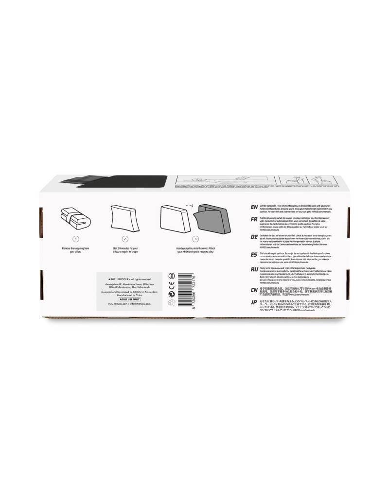 KIIROO - Multifunctioneel Kussen voor KEON Masturbator - Zwart - Afbeelding 7