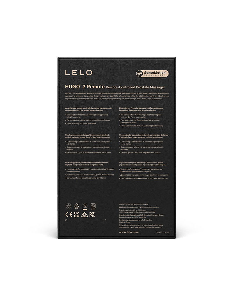 LELO Hugo 2 Prostaat Massager Zwart - Afbeelding 10