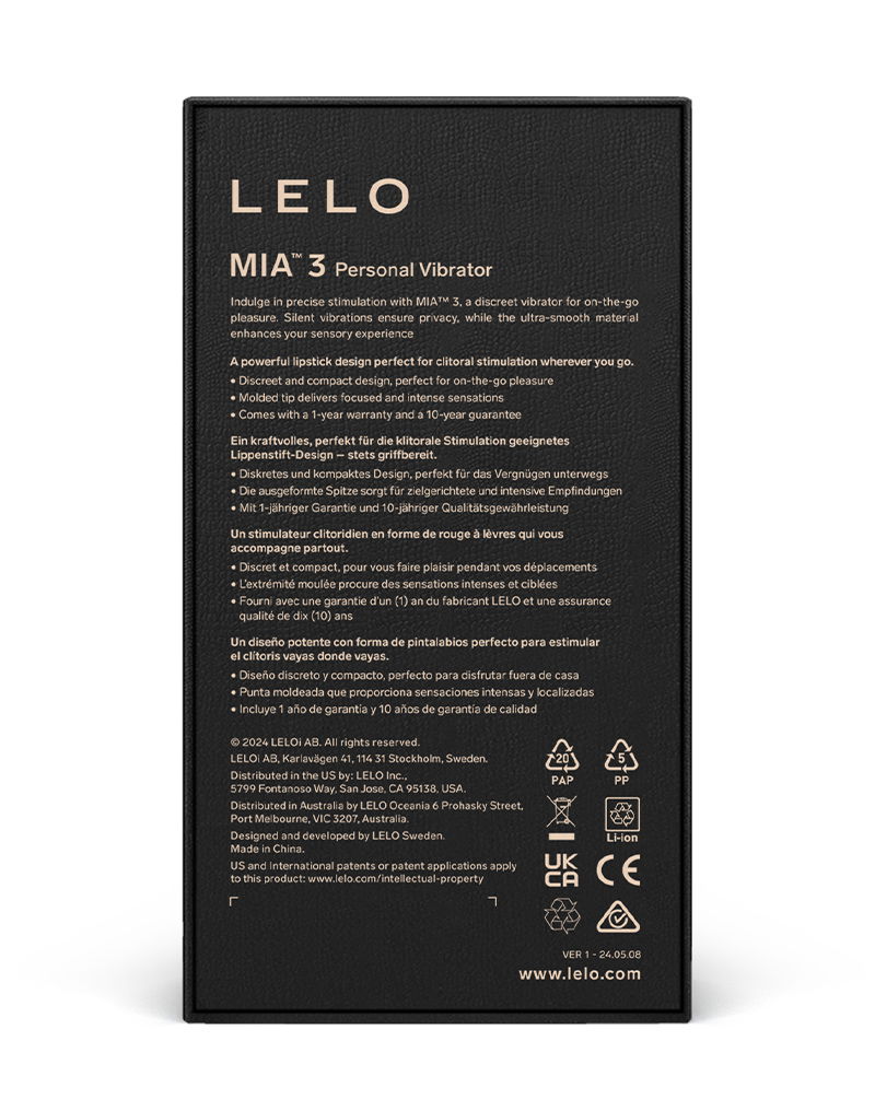 Lelo - Mia 3 - Pucker Up - Zwart - Afbeelding 7