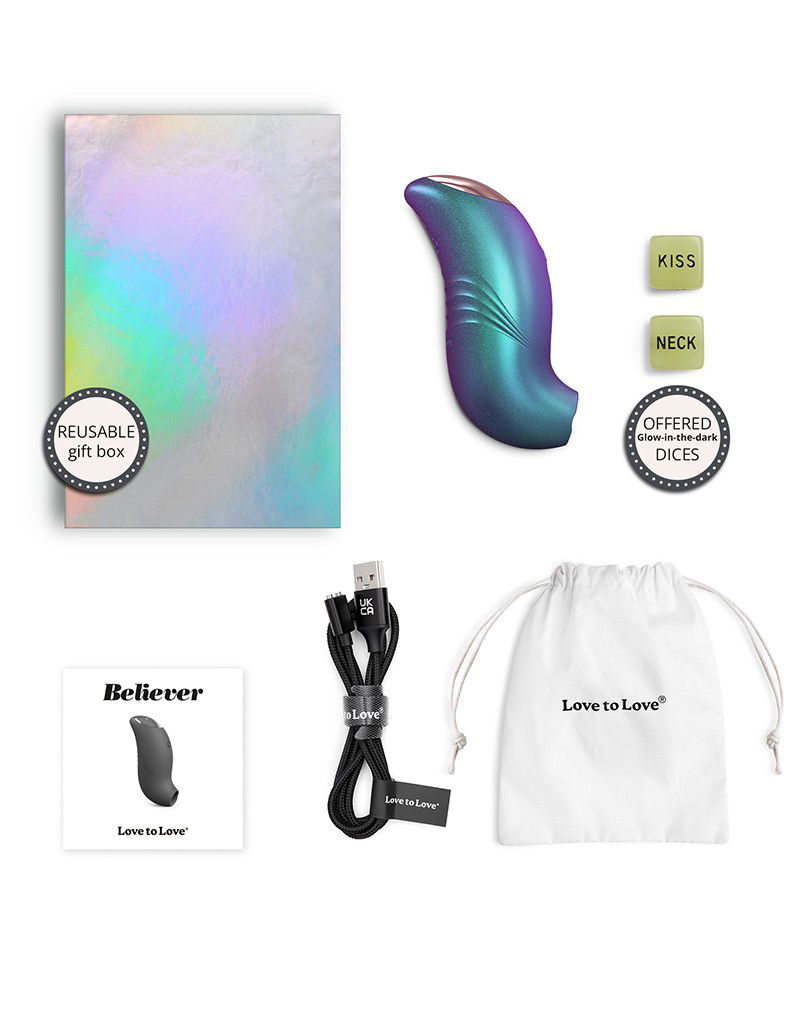 Love to Love - Believer - Clitorisvibrator - Turquoise - Afbeelding 2