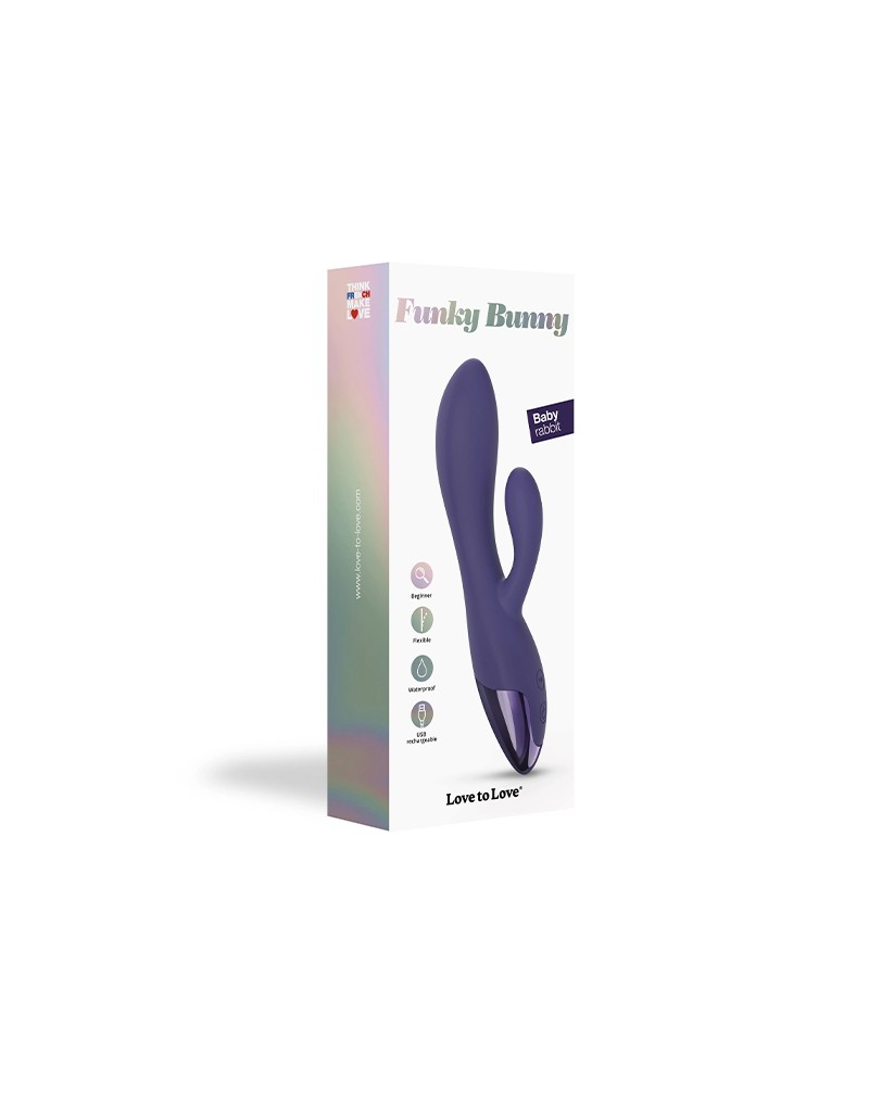 Love to Love Funky Bunny Rabbit Vibrator Indigo - Afbeelding 2