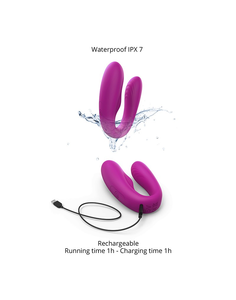 Love to Love Match Up Koppelvibrator Roze - Afbeelding 5