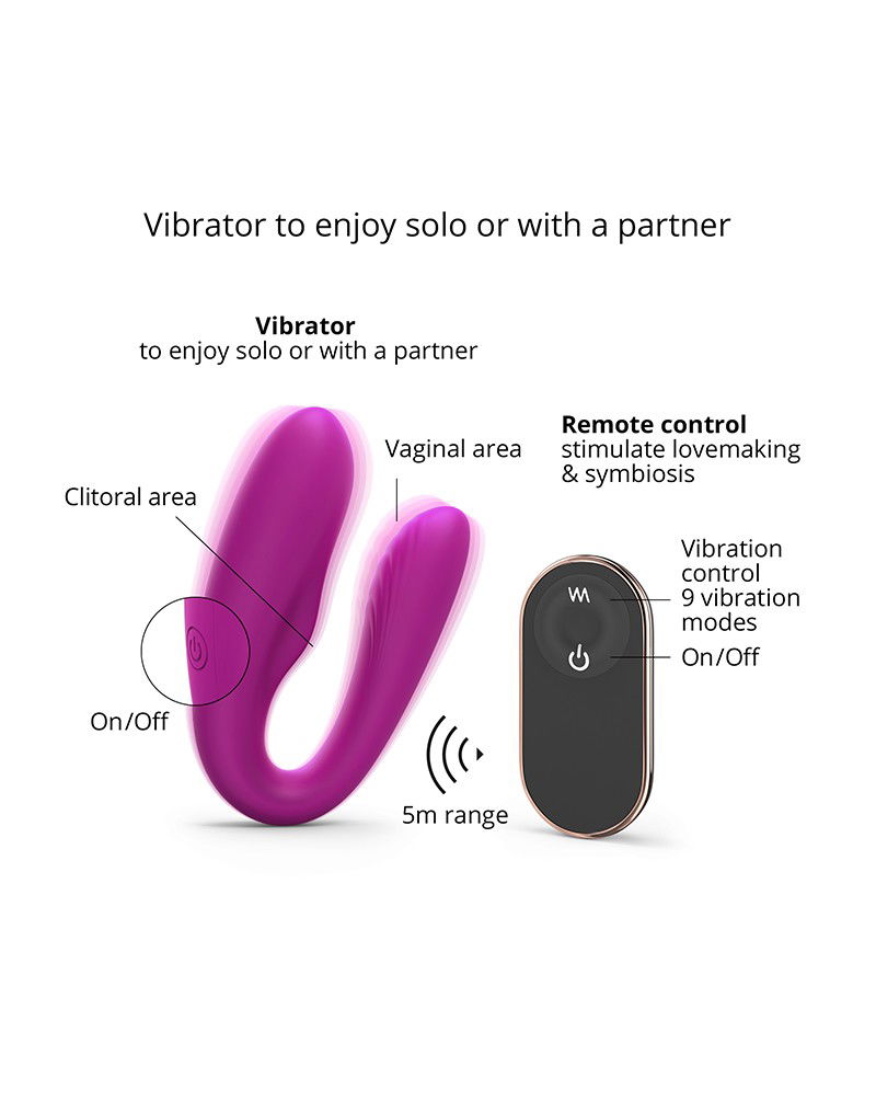 Love to Love Match Up Koppelvibrator Roze - Afbeelding 6