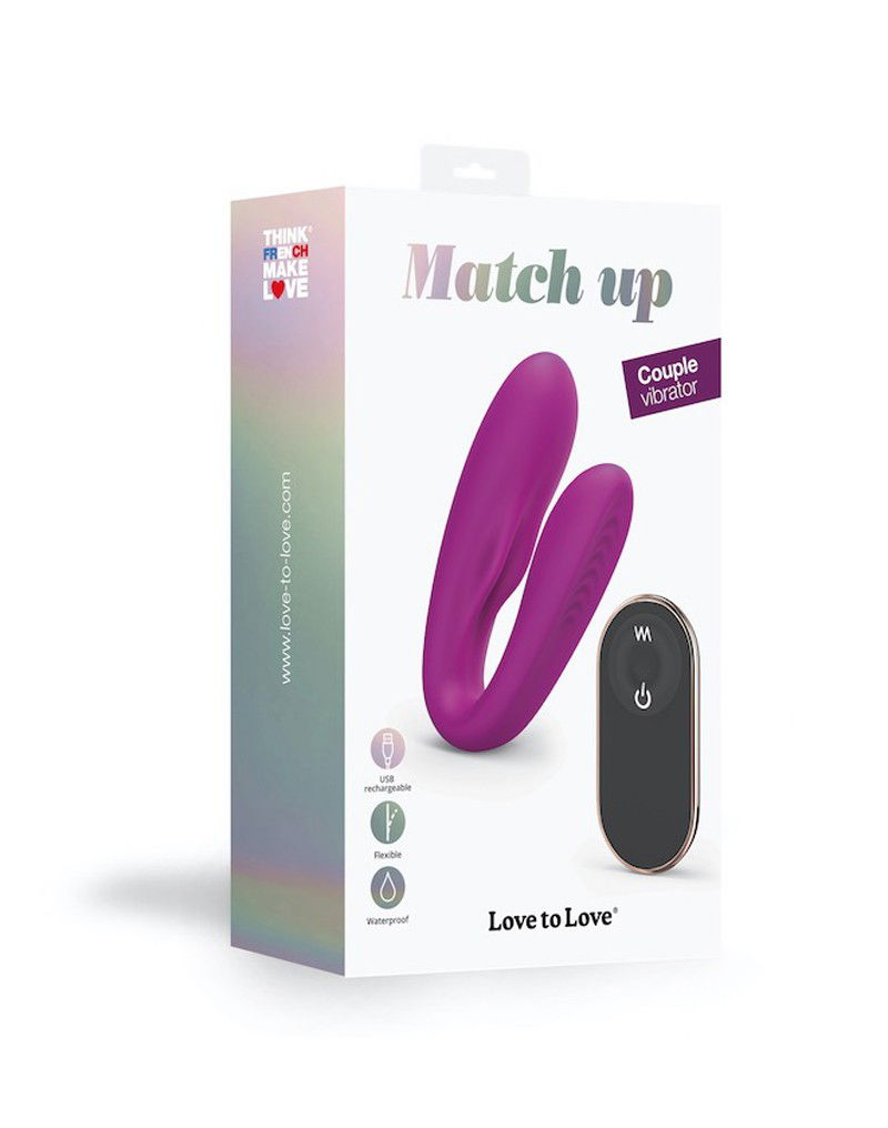 Love to Love Match Up Koppelvibrator Roze - Afbeelding 2
