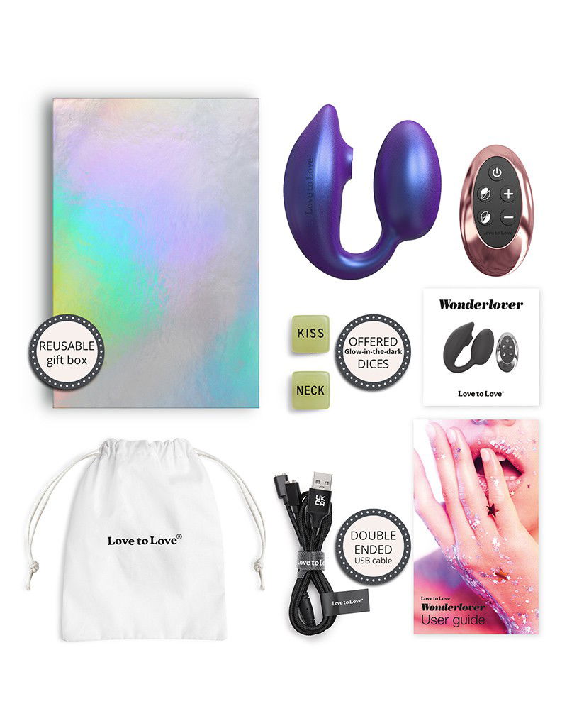Love to Love - Wonderlover - Clitorisvibrator - Paars - Afbeelding 2