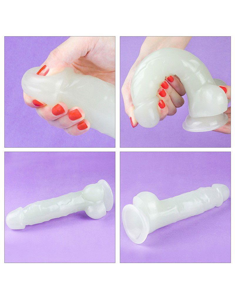 LoveToy Lumino Play Dildo 21.5 cm Glow in the Dark - Afbeelding 5