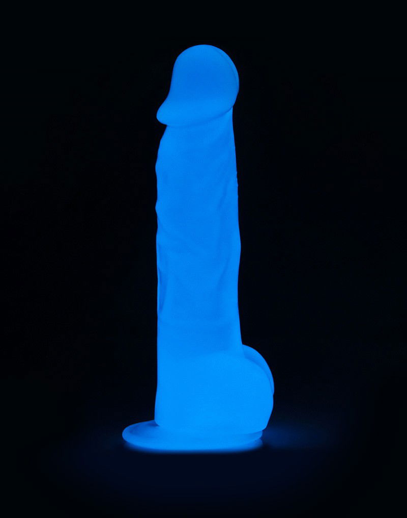 LoveToy Lumino Play Dildo 21.5 cm Glow in the Dark - Afbeelding 4