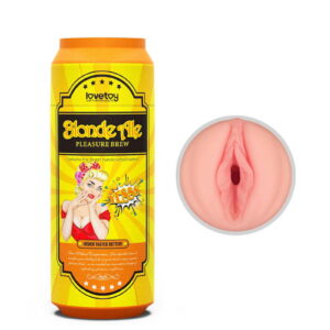 LoveToy Pleasure Brew Blonde Ale Vagina Masturbator Nude Geel