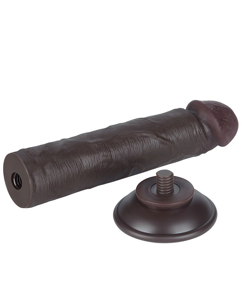 LoveToy Aftrekbare dildo 20 cm Zwart - Afbeelding 3