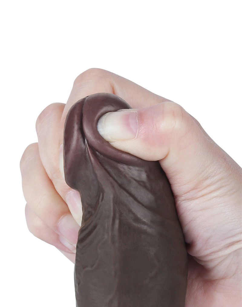 LoveToy Aftrekbare dildo 20 cm Zwart - Afbeelding 3