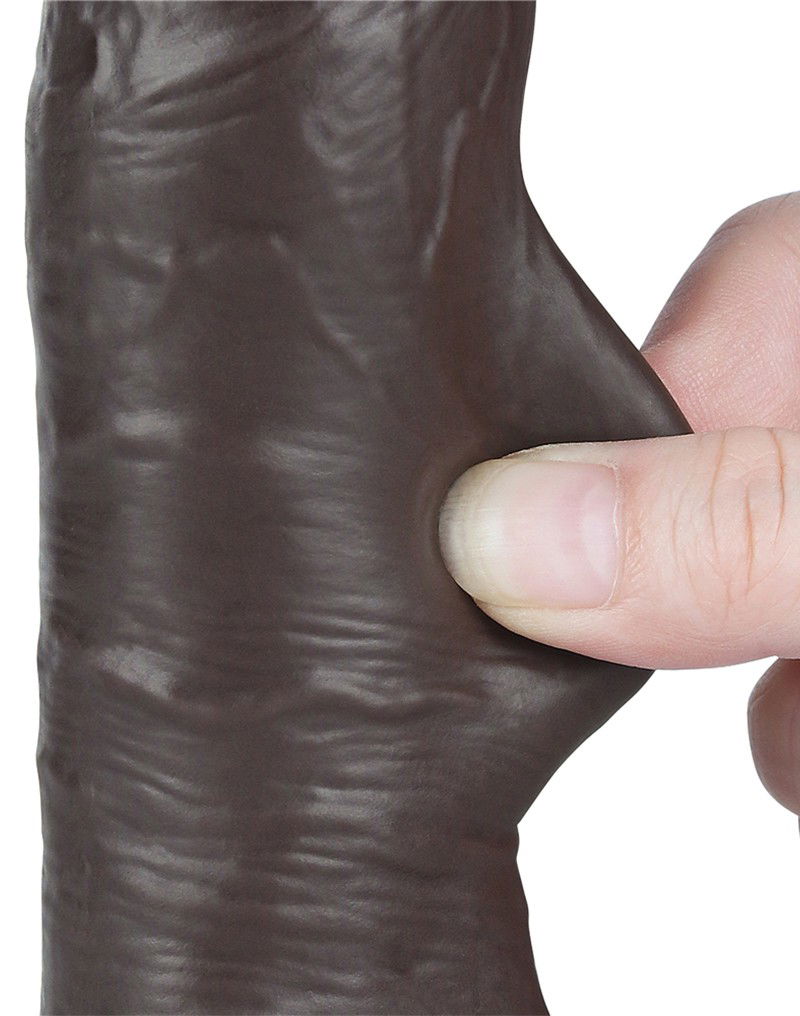 LoveToy Aftrekbare dildo 20 cm Zwart - Afbeelding 4