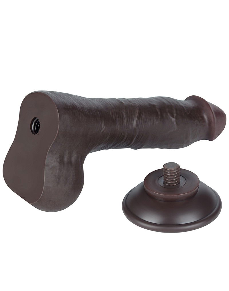 LoveToy Aftrekbare dildo 20 cm Zwart - Afbeelding 5