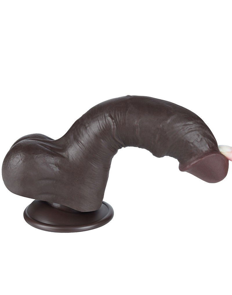 LoveToy Aftrekbare dildo 20 cm Zwart - Afbeelding 9
