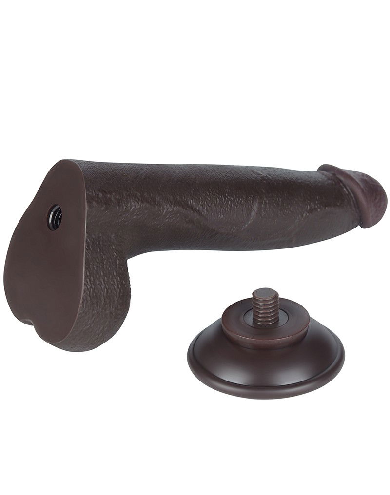 LoveToy Aftrekbare dildo 20 cm Zwart - Afbeelding 3