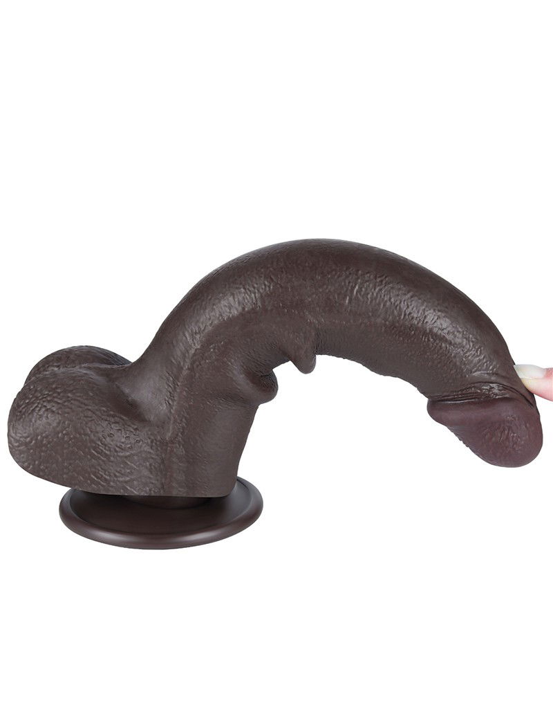 LoveToy Aftrekbare dildo 20 cm Zwart - Afbeelding 6