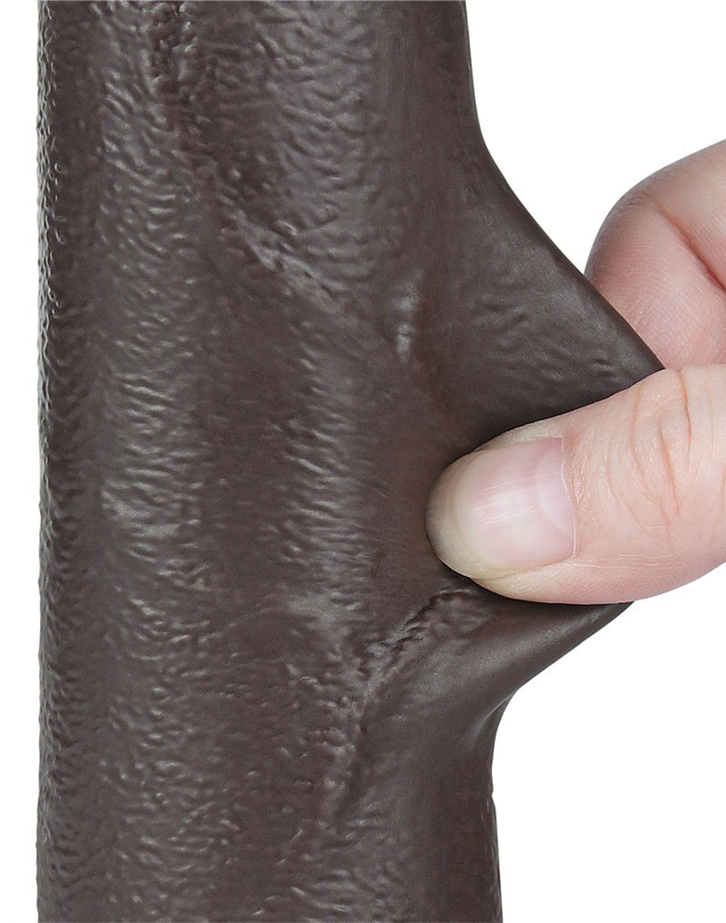 LoveToy Aftrekbare dildo 20 cm Zwart - Afbeelding 10
