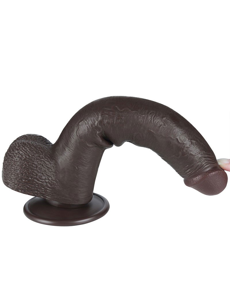 LoveToy Aftrekbare dildo 22 cm Zwart - Afbeelding 3