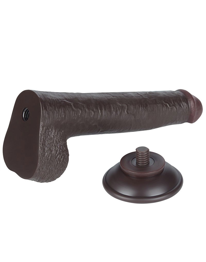 LoveToy Aftrekbare dildo 22 cm Zwart - Afbeelding 9