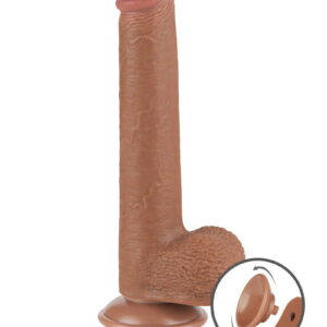 LoveToy Sliding Skin Dildo 22 cm Bruin