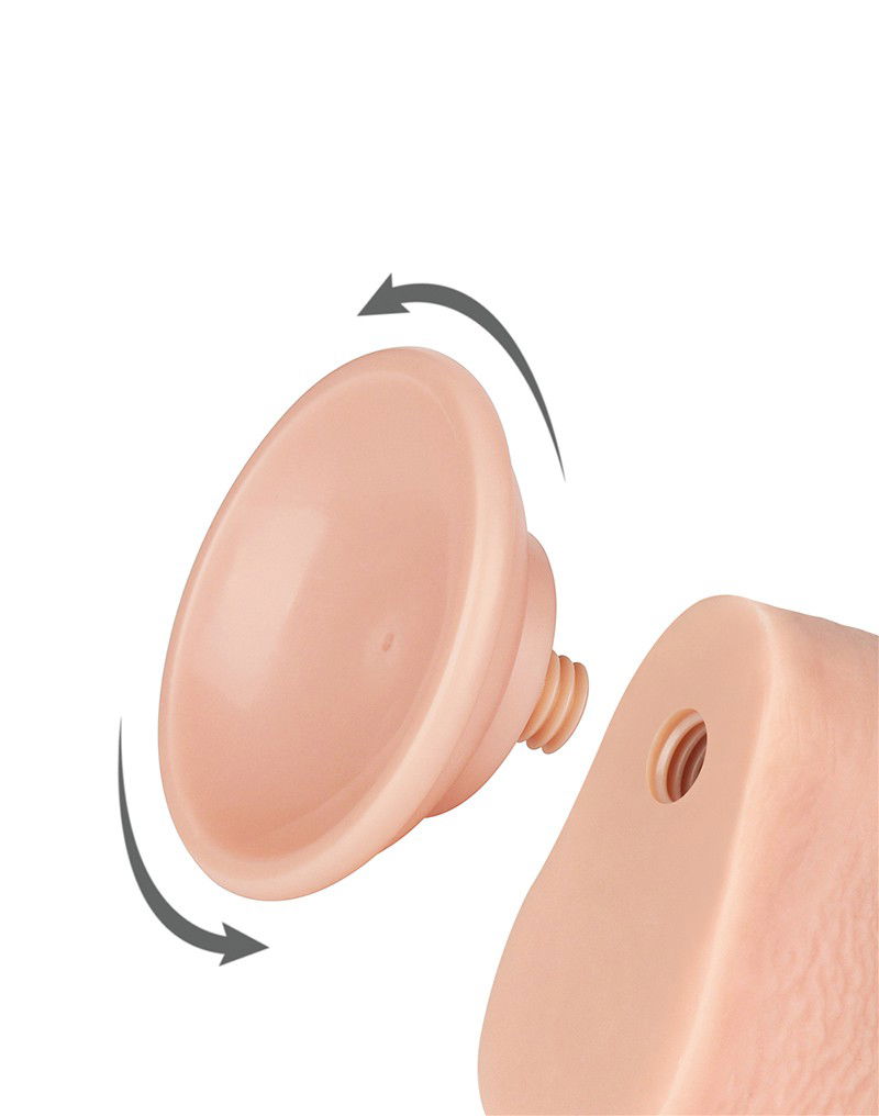 LoveToy Aftrekbare dildo 22 cm Nude - Afbeelding 6