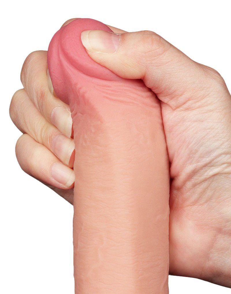LoveToy Aftrekbare dildo 22 cm Nude - Afbeelding 10