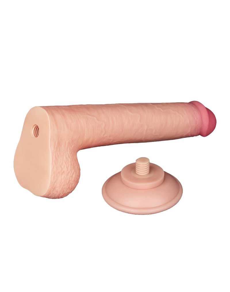 LoveToy Aftrekbare dildo 22 cm Nude - Afbeelding 4